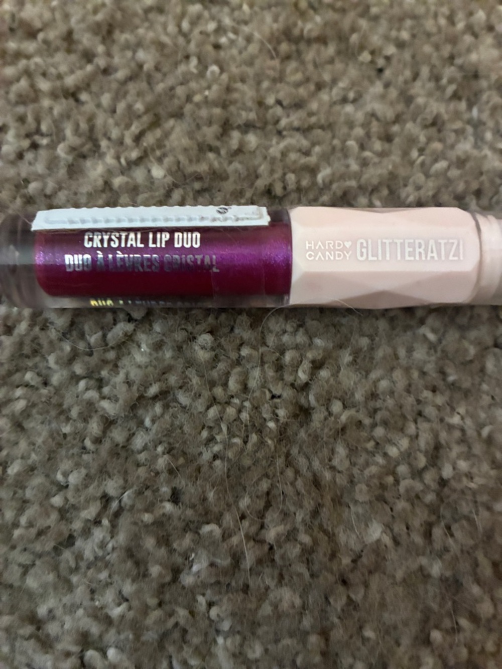 Hard Candy Glitteratzi Crystal Lip Duo - Fuchsia & Pale Pink